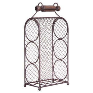 Range-bouteilles autoportant en métal empilable pour cuisine ou dressing, finition noire - Product Image 4