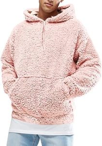 Men's Sherpa Fleece <b>Hoodie</b> Winter Warm <b>Teddy</b> Pullover Sweatshirt Custom Men's <b>Teddy</b> Fleece <b>Hoodie</b> Oversized Sherpa Sweatshirt - Product Image 4