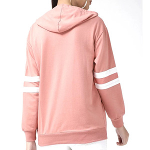 เสื้อสเวตเตอร์มีฮู้ดสีชมพูสำหรับผู้หญิง สีพื้น แขนยาว ถักนิตติ้ง สไตล์ลำลอง ใส่ได้ในฤดูใบไม้ร่วง - Product Image 2