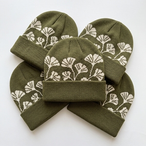 Gorro de punto Fleur De Lis con puño color granate, gorro floral cálido de invierno, gorro tipo calavera, suministro a granel de fábrica, fabricante de gorros personalizados - Product Image 6