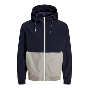 Unisex Hooded Color Blocking Windbreaker <b>Jacket</b> Lightweight Thin Windproof Casual <b>Pullover</b> Front Summer Wear - Product Image 1
