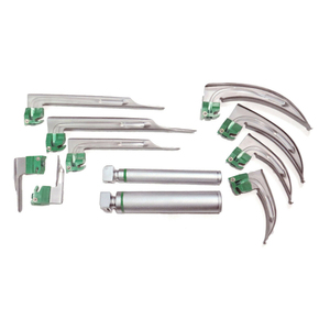Set de Laringoscopio con 6 Hojas y 1 Mango, Fibra Óptica, Acero Inoxidable, Instrumento de Intubación Reutilizable para UCI y Clínica - Product Image 1