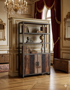 Librería Genanda Moderna Minimalista de Madera Sólida Ecológica con Estantes Abiertos para Dormitorio, Comedor, Apartamento y Espacios Comerciales - Product Image 2