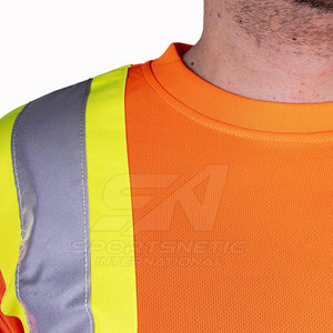 T-shirts respirants décontractés pour le travail, séchage rapide, pour hommes, vente en gros, vêtements de travail pour hommes - Product Image 6
