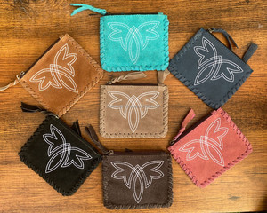 Vente en gros de porte-monnaie de créateur en cuir suédé pour voyage et affaires porte-cartes vintage en cuir véritable petit porte-monnaie - Product Image 5