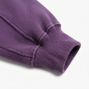 Ensemble sweat-shirt et pantalon de jogging oversize en coton épais pour homme, délavé au soleil, 500 g/m², sweat-shirt délavé à l'acide, effet usé - Product Image 6