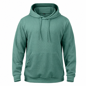 Sweat-shirt décontracté pour homme à manches longues en tricot gaufré, avec cordon de serrage, poche, séchage rapide et respirant, idéal pour l'été - Product Image 4
