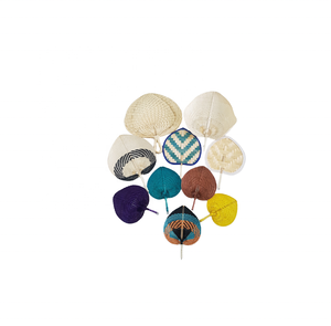 Fabricación de abanicos de paja de verano de arte popular ecológico, gran oferta, abanicos de rafia de hoja de palma para decoración del hogar, Camping, senderismo, regalos hechos a mano - Product Image 6
