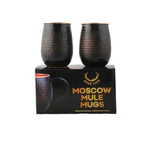 Ensemble de 2 tasses en cuivre martelé, fabriquées à la main, tasses à Moscow Mule avec pailles à cocktail, mugs à Moscow Mule - Product Image 6