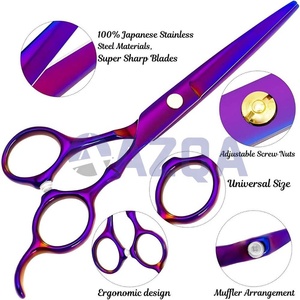 Professional Stainless Steel Hair Cutting Thinning Scissors <b>Set</b> with Razor Sharp Blades Durable Salon <b>Barber</b> Styling Tools - Product Image 5