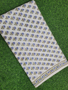Tissu en coton indien imprimé au bloc, motif Mugal Butta, respirant, écologique, doux, léger, 42 pouces de large, pour robes d'enfants et de femmes - Product Image 6