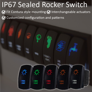 Hot selling Crisp-Illuminated Laser Etched Rocker <b>Switch</b> For Dual Battery Installations - Product Image 2