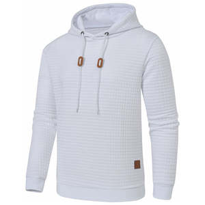 Style tendance du moment, sweats à capuche pour hommes en couleurs unies à manches longues, style tendance, sweats à capuche pour hommes au design personnalisé pour un usage décontracté - Product Image 2
