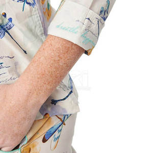 Custom Cotton Women Silk <b>Satin</b> Breathable Thermal <b>Pyjamas</b> 2pcs Sleepwear Set High Quality Turn Down Collar Fabric Elastic Waist - Product Image 5