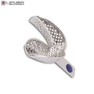 Bandeja de Impresión Dental Premium con Borde L3, Sólida, Tamaño M Inferior, de Acero Inoxidable, Reutilizable, Autoclavable, Sin Perforaciones - Product Image 4