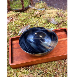 Tazón para Servir Hecho a Mano con Cuerno de Búfalo |   Vajilla de Cuerno Natural para el Hogar y Restaurantes - Product Image 2