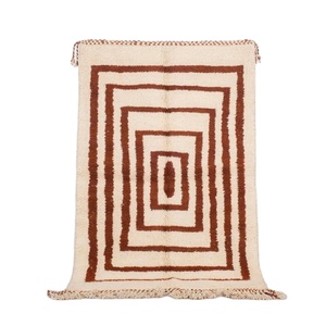 NZ พรมขนสัตว์พรมทอมือแบบทันสมัยพรมปูพื้นดีไซน์เรขาคณิตสำหรับห้องนั่งเล่นสไตล์โมร็อกโก2025 - Product Image 1