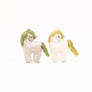 Handmade Wool Felt Stitched <b>Unicorn</b> <b>Ornament</b> Soft Animal Toy Fantasy Decor Gift Child Wholesale Bulk - Product Image 2