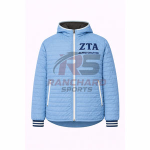 Chaqueta de burbujas de alta calidad para fraternidad, abrigo acolchado con letras griegas personalizadas, fabricante de chaquetas acolchadas personalizadas para fraternidad, invierno - Product Image 1