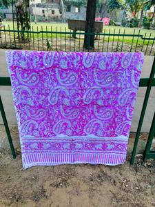 Wholesale 100% Cotton Sarong Pareo Beach Cover Up Floral Block Print Boho Resort Wear Swimwear <b>Wrap</b> Women - Product Image 2