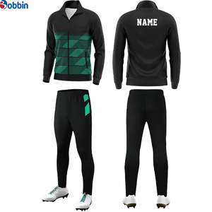 Conjunto Deportivo de Invierno para Hombre, Color Negro, con Cierre, Estilo Deportivo, Ropa Deportiva, Traje de Fútbol, Informal, para Otoño, Transpirable, de Longitud Completa - Product Image 4