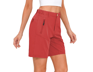 Shorts de bain décontractés sublimés en polyester souple pour femmes et jeunes filles – Shorts élégants et polyvalents à taille haute pour femmes - Product Image 6