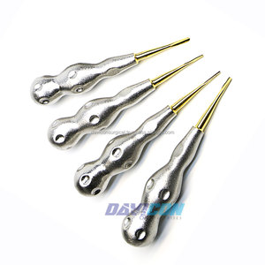 La alta calidad de servicio pesado alemán inoxidable Conjunto de 4 MILLER APEXO DENTAL este ascensor oeste curvado Derecho + izquierda redondeado - Product Image 6