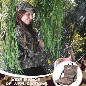 Cojín de Asiento Impermeable para Caza con Diseño de Camuflaje, Plegable, de Espuma, con Bolsillo y Asa, Portátil, para Exteriores, Hecho por Imra Impex - Product Image 6