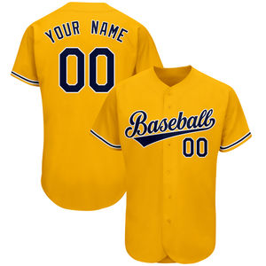 Maillot de baseball OEM à manches longues, respirant, vierge, pas cher, vente en gros, impression par sublimation, fabricant de maillots de baseball mondial, 100% - Product Image 1