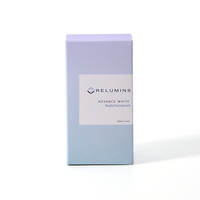 Boîte en papier pliable haut de gamme avec laminage mat pour l'emballage de cosmétiques et de soins de la peau