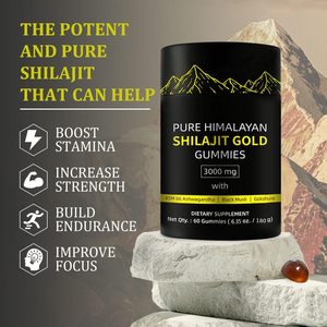 Gomitas de Shilajit Puro del Himalaya OEM/ODM, Ricas en Ácido Fúlvico y Minerales Naturales, 60 Gomitas para Energía y Vitalidad - Product Image 4