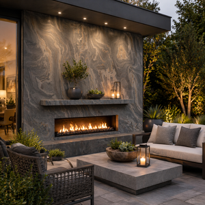 California Gold <b>Slate</b> Stone Veneer Flexible Wall Cladding Eco Friendly Lightweight Natural Stone Panel for Interior Exterior - Product Image 1