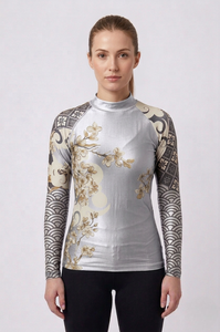 เสื้อรัชการ์ดผู้หญิงคุณภาพดีเยี่ยม เนื้อผ้าระบายอากาศได้ดี พิมพ์ลายแบบซับลิเมชั่นตามสั่ง ไซส์ผู้ใหญ่ มีจำหน่าย - Product Image 4