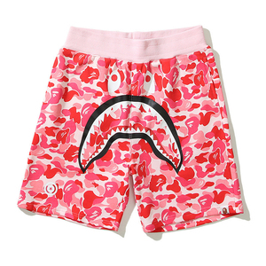 Pantalones Cortos Deportivos Casuales para Hombre, Personalizados, con Estampado de Tiburón, Anti-UV, Cintura Elástica, Felpa Técnica, Algodón Gris, Corte Holgado - Product Image 5