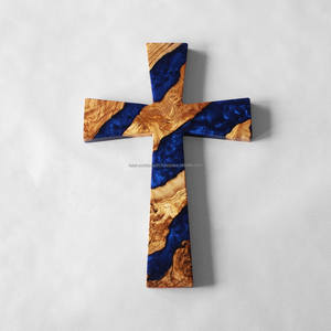 Top vente en bois et résine sainte croix luxe créatif bois sainte croix cadeau de mariage moderne ferme décor personnalisé cadeau de noël - Product Image 2