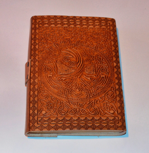 Diario de cuero hecho a mano THG - Búho/Árbol de la vida - Product Image 6