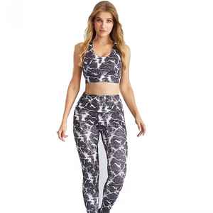 Conjuntos de yoga en oferta, conjunto deportivo para mujer, conjuntos de fitness para gimnasio, conjunto de yoga transpirable, atlético, 8 piezas, conjunto de yoga modesto. - Product Image 6