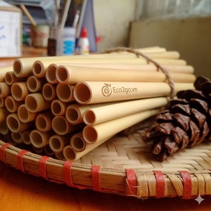 ECO2GO VIETNAM Eco-Friendly Reusable <b>Bamboo</b> <b>Straws</b> Durable & Biodegradable for Parties and Business Gifts Made in Vietnam - Product Image 1