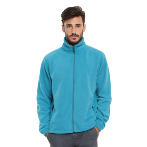 Veste chaude à col haut pour homme, doublure en polaire, manteau épais, veste en polaire à col montant avec fermeture éclair pour homme - Product Image 6