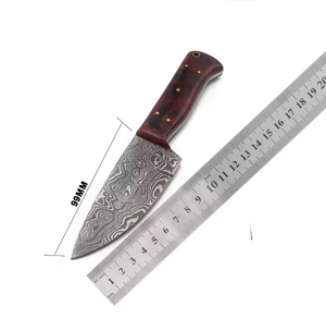 Couteau de chasse multifonctionnel à pointe tombante en acier Damas forgé à la main, très tendance - OEM/ODM disponible, haute qualité, personnalisable 1 - Product Image 6