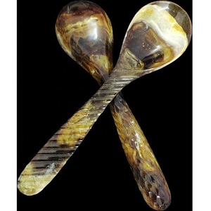 UNIQUE VIBRANT 100% Resin <b>Salad</b> <b>Tools</b> Servers Set Home Hotel Use Includes Ice Cream Spoon Serving Dishwasher Safe Microwave Oven - Product Image 3