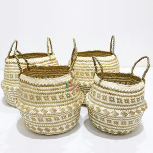 Artex Dong Thap Factory's Kitchen Storage Containers <b>Plastic</b> Palm Leaf <b>Baskets</b> Seagrass Design for Efficient Storage - Product Image 6