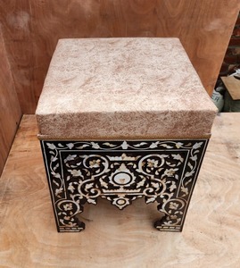 Tabourets en nacre, meubles indiens pour la maison, le bureau, les hôtels, les cuisines, les restaurants, les bars, articles décoratifs - Product Image 5