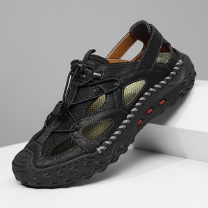 Sandales <span class=keywords><strong>de</strong></span> plage pour hommes les plus vendues, chaussures <span class=keywords><strong>de</strong></span> sport décontractées d'extérieur, sandales à bout fermé, grandes tailles, semelle épaisse en caoutchouc - Product Image 3