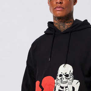 Full sleeves High Quality Men Puff Print <b>Hoodies</b> Latest Fashion <b>lightweight</b> Comfortable Puff Print <b>Hoodies</b> With Adjustable Rate - Product Image 3