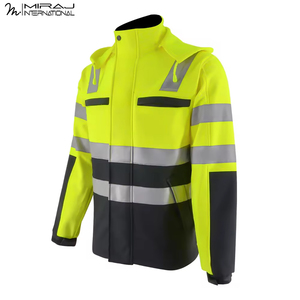 Custom Logo New Arrival Trendy Product <b>High</b> <b>Visibility</b> Reflective Safety <b>Jackets</b> For Construction Road Safety Traffic Guard - Product Image 2