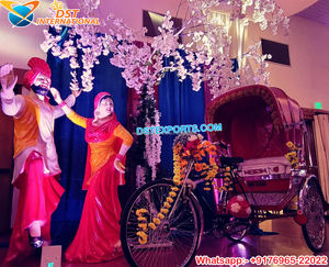 Boda de lujo Mandap FRP Diya Ladies Sale FRP Nuevo diseño Diya Lady Wedding Stage Diya Lady Decoración Estatua - Product Image 2