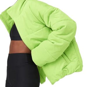 Chaqueta de Moda Acolchada Extra Grande para Mujer, Estilo Urbano, Color Neón, Servicios OEM para Chaqueta de Hombre - Product Image 4