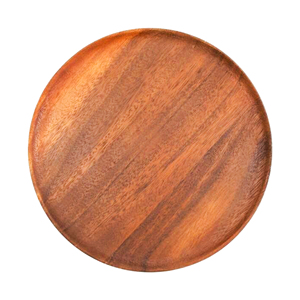 Assiette de chargement en bois à vaisselle ustensiles de cuisine utilisation pour les aliments avec plateau de service à domicile à assiette à dîner décoration écologique - Product Image 2