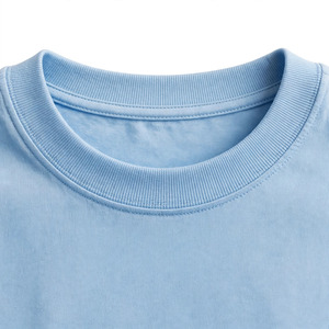 T-shirt Homme Col Rond Manches Courtes Coupe Ample Couleur Unie Personnalisable 100% Coton Jersey Tricoté Respirant Style Décontracté - Product Image 5